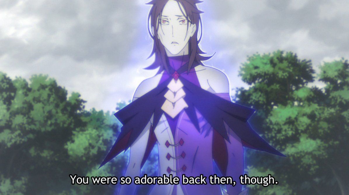 Just like almost every older character in the series, Hector has a connection to Echidna, and seemingly a score to settle.We don't get to see what happens next as we follow Ryuzu, but notice Hector's outfit, his tic of prolonging words, and the orange eyes.