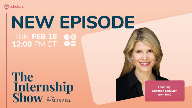 Don't miss @hireascholar's The Internship Show to hear from PwC's Chief Purpose and Inclusion Officer <a href="/ShannonSchuyler/">Shannon Schuyler</a> sharing what PwC's purpose led culture looks like. Listen: dy.si/MHrQr52