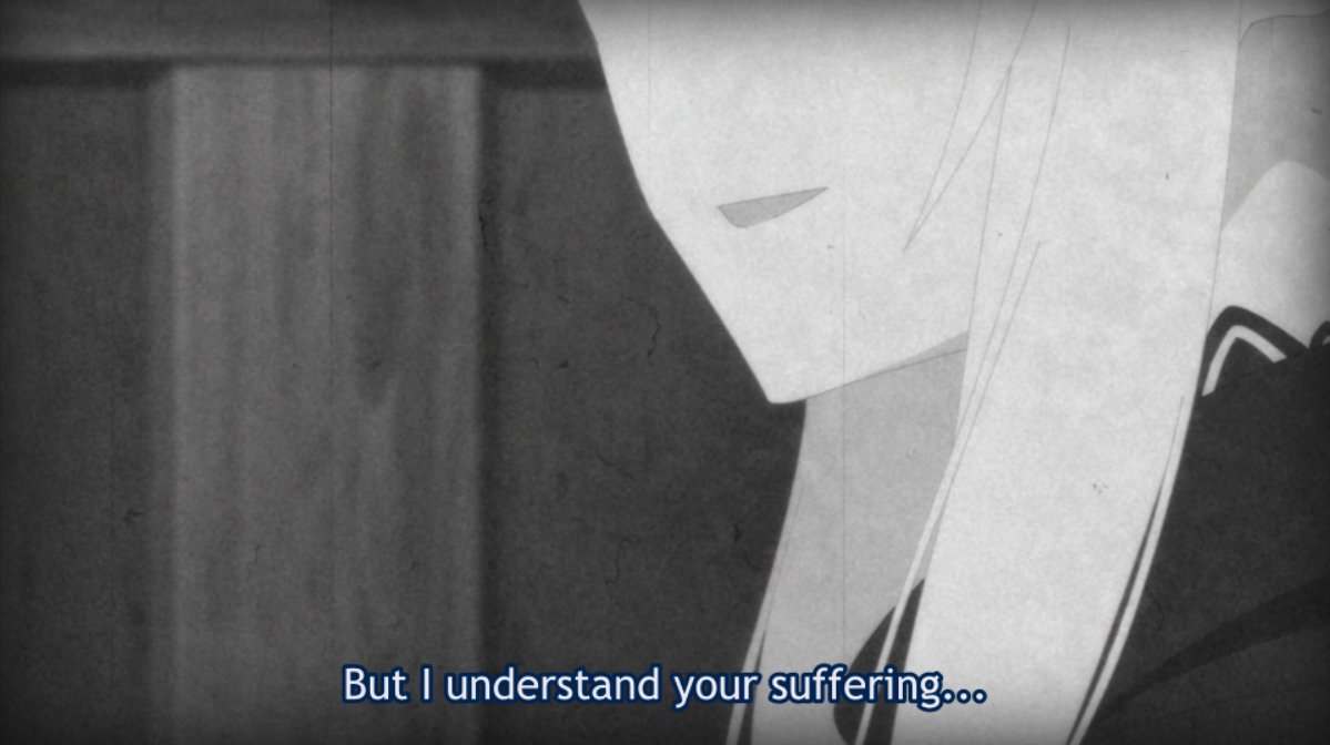 Putting aside the kiss (part of her seduction), this scene goes to show Echidna's strategy of winning hearts over, finding people at their weakest & feigning understanding in her little act. The target here being Roswaal, the character mirroring Subaru this arc, is also notable.