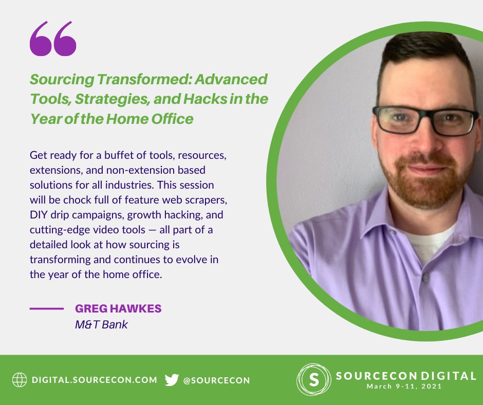 SourceCon's tweet photo. SourceCon Digital is the best place to learn about all of the tools, tricks and hacks for better sourcing. Join Greg Hawkes as he walks you through steps you can set up immediately, and from home.
https://t.co/fJkaguTkYt

#sourcecon #scdigi #sourcecondigital #talentacquisition https://t.co/xgPBugjpjT