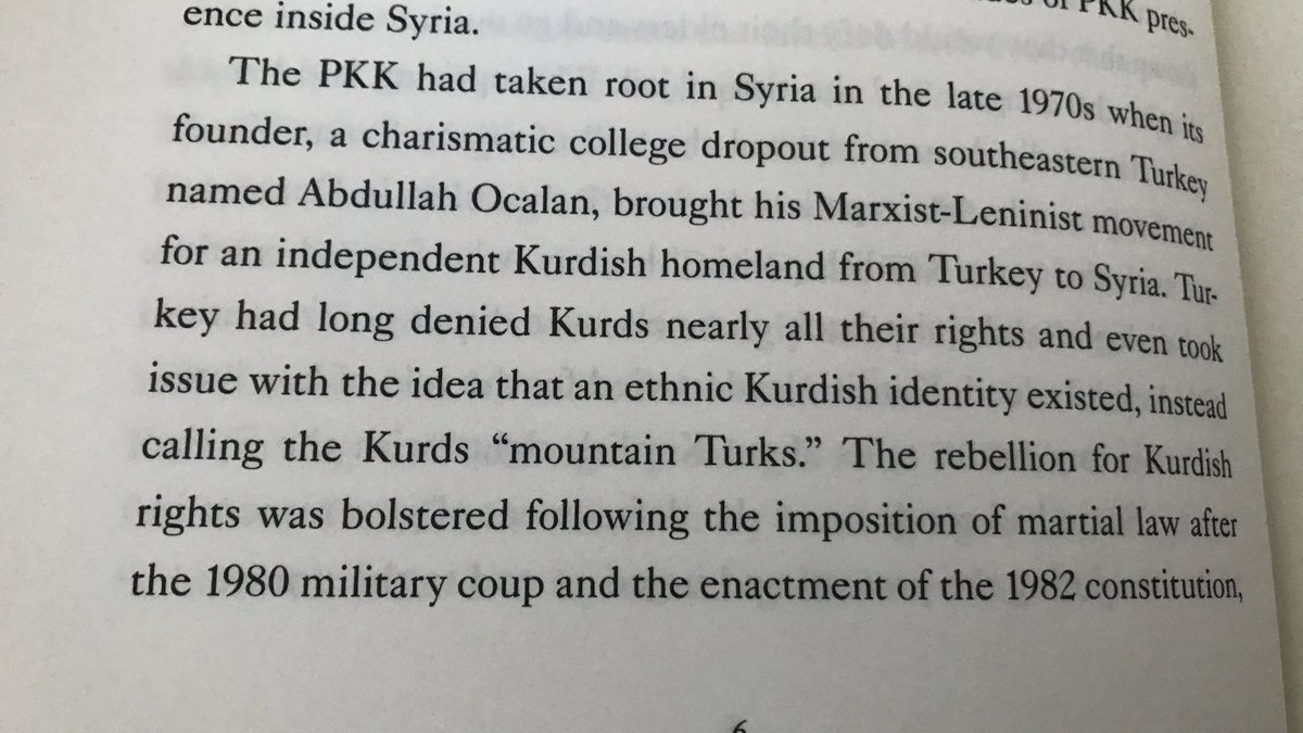 Here’s how Ocalan and PKK are introduced. Straightforward and fair enough. The story about his sister’s marriage is something that comes up in his writings about his understanding of women’s oppression, so that suggests the author has looked into those in some detail.