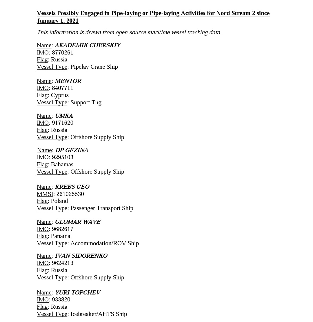 Two dynamics currently unfolding in US Congress, aimed to raise the pressure to apply PEESCA sanctions on  #NordStream2  In the House: two Republicans (Michael McCaul, Adam Kinzinger) & two Democrats (Marcy Kaptur, Ruben Gallego) complain that Biden administrat' has missed +