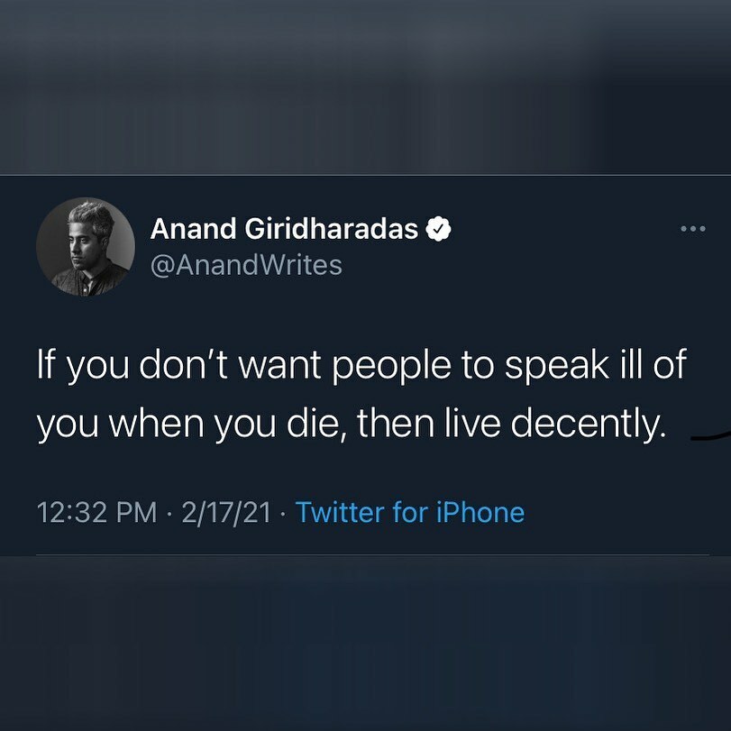 fycuriositypod's tweet photo. This feels like good advice for everyone. Right up there with “Live your life in such a way that no one will have to lie at your funeral.”
#advice #liveagoodlife #livethoughtfully #integritytoys #integritymatters https://t.co/C1ju1earIH https://t.co/PWKOsSGkNX