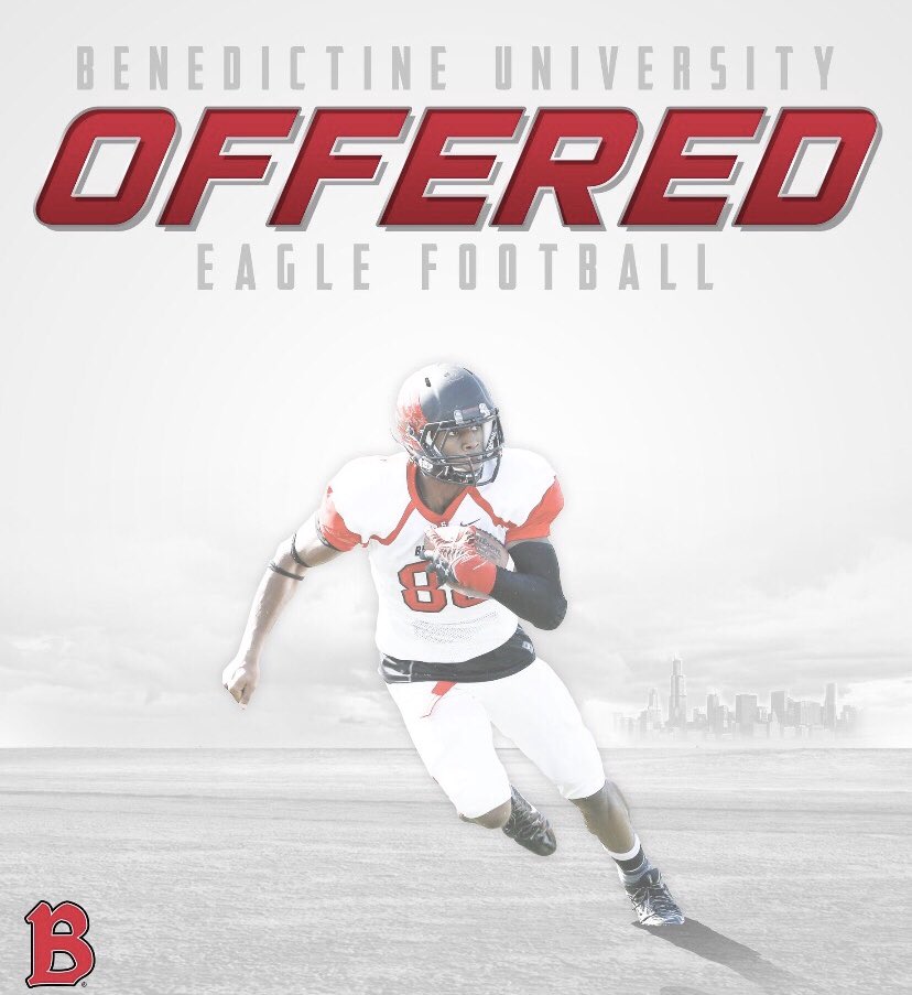 Super excited to announce that I have received an offer from Benedictine University!!! Thanks so much <a href="/QBCoachPreston/">Preston Earl</a> <a href="/Coach_Schroeder/">Jim Schroeder</a> <a href="/BenUFootball/">Benedictine Football</a> <a href="/BartlettFootba1/">Bartlett Football</a>