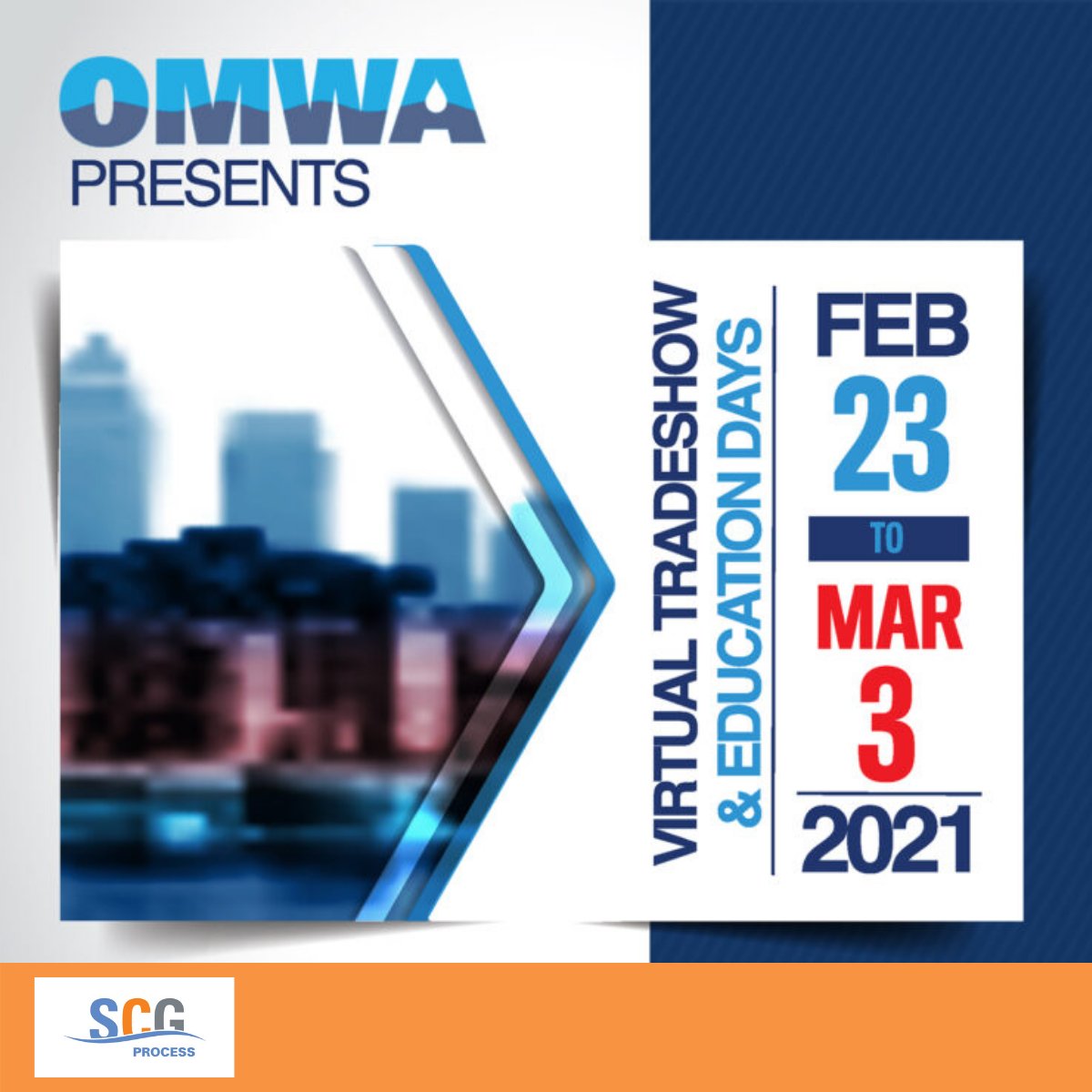 We are proud to be the Technical Session Sponsor at the 20201 OMWA Ontario Municipal Water Association Virtual Tradeshow &amp; Education Days. Event information at bit.ly/3jZ6FJn