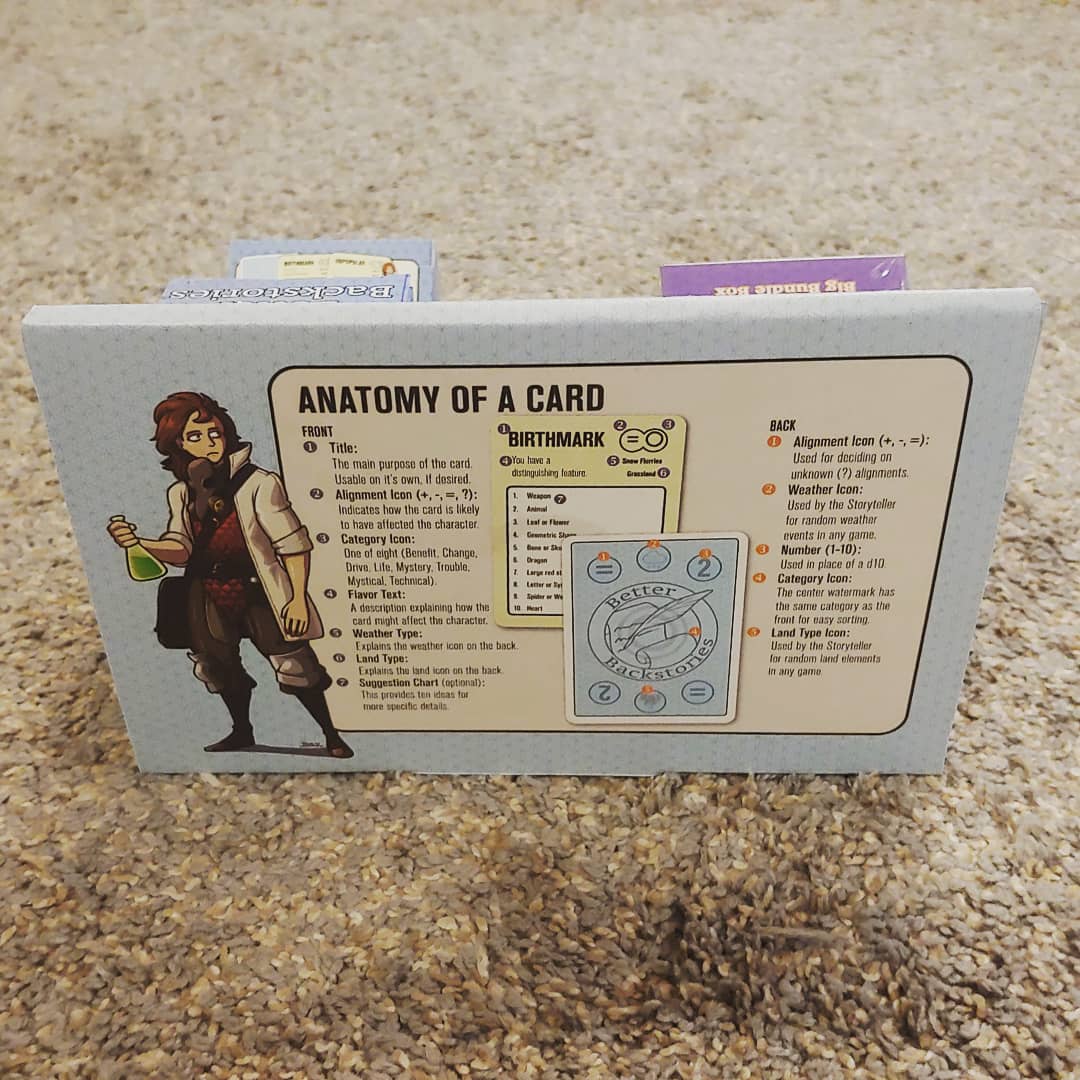 Backstories22's tweet image. Point of sale display boxes have arrived!  Notify your game store about Better Backstories today!

Illustrations by @Blazbaros 
Layout by Tim Mazurek
Printed by @Fantastapack