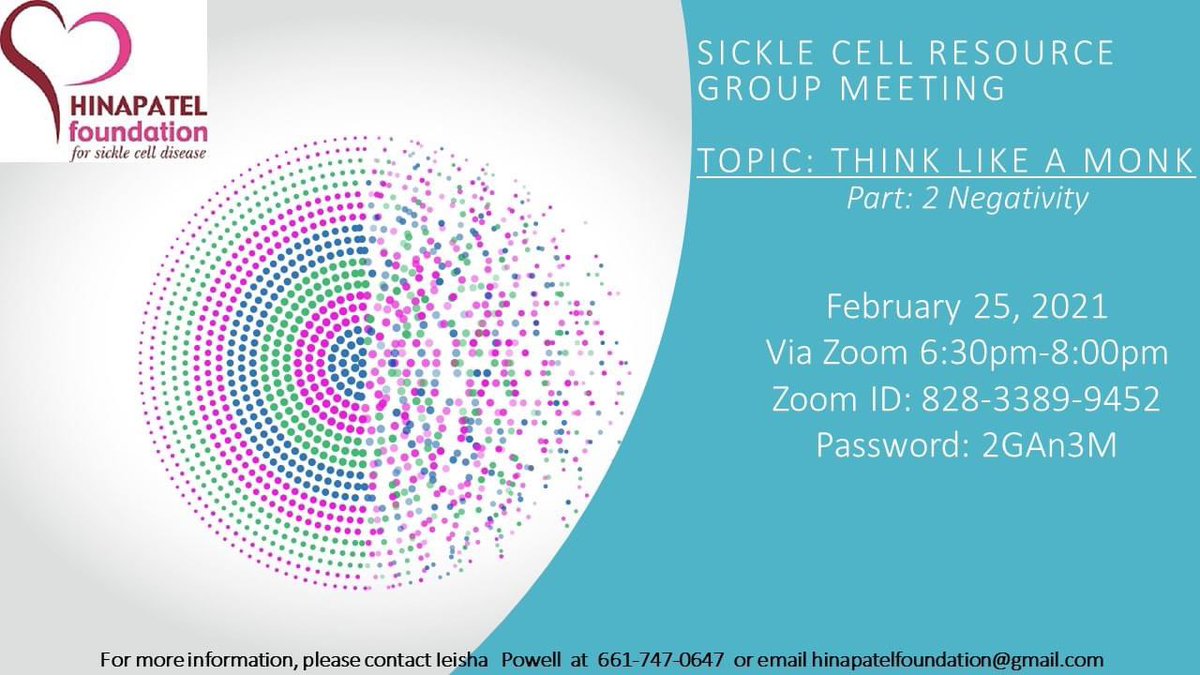 Hina Patel Foundation for Sickle Cell Disease (@hinapatelfdn) on Twitter photo 