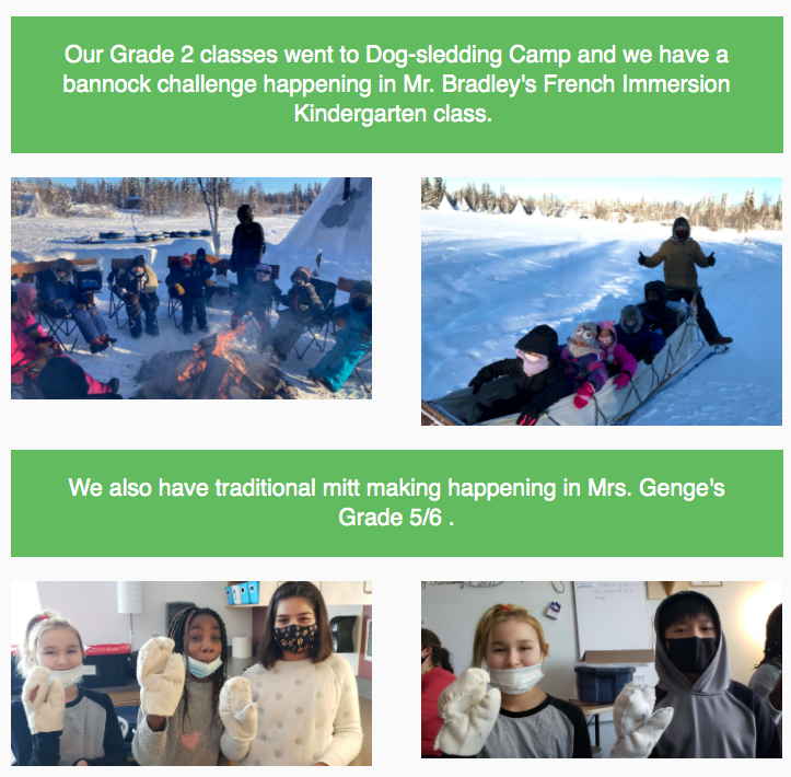 ESJS_Yk's tweet photo. Help us celebrate Indigenous Languages Month @ESJS_Yk with our friends from @NWTLiteracy! 

#GoHuskies #AllezHuskies #ycsfutureforward https://t.co/5fFDSNuRN6