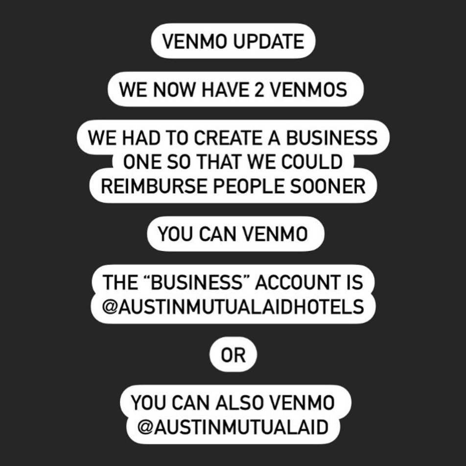 BigMedium's tweet photo. So grateful &amp; inspired by our community leaders who show us many ways to be there for each other. If you're able, consider donating to these amazing groups, DAWA(Venmo @dawaheals) Austin Mutual Aid(Venmo @austinmutualaid). Austin EMS Association (Fundraiser link in their bio) https://t.co/ehnuHoVGNv