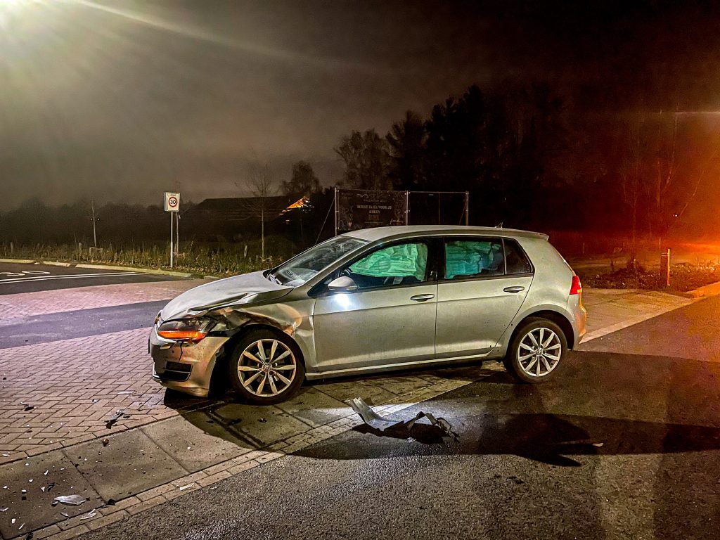 Veel schade bij ongeval Gemert . 17 februari 2021.