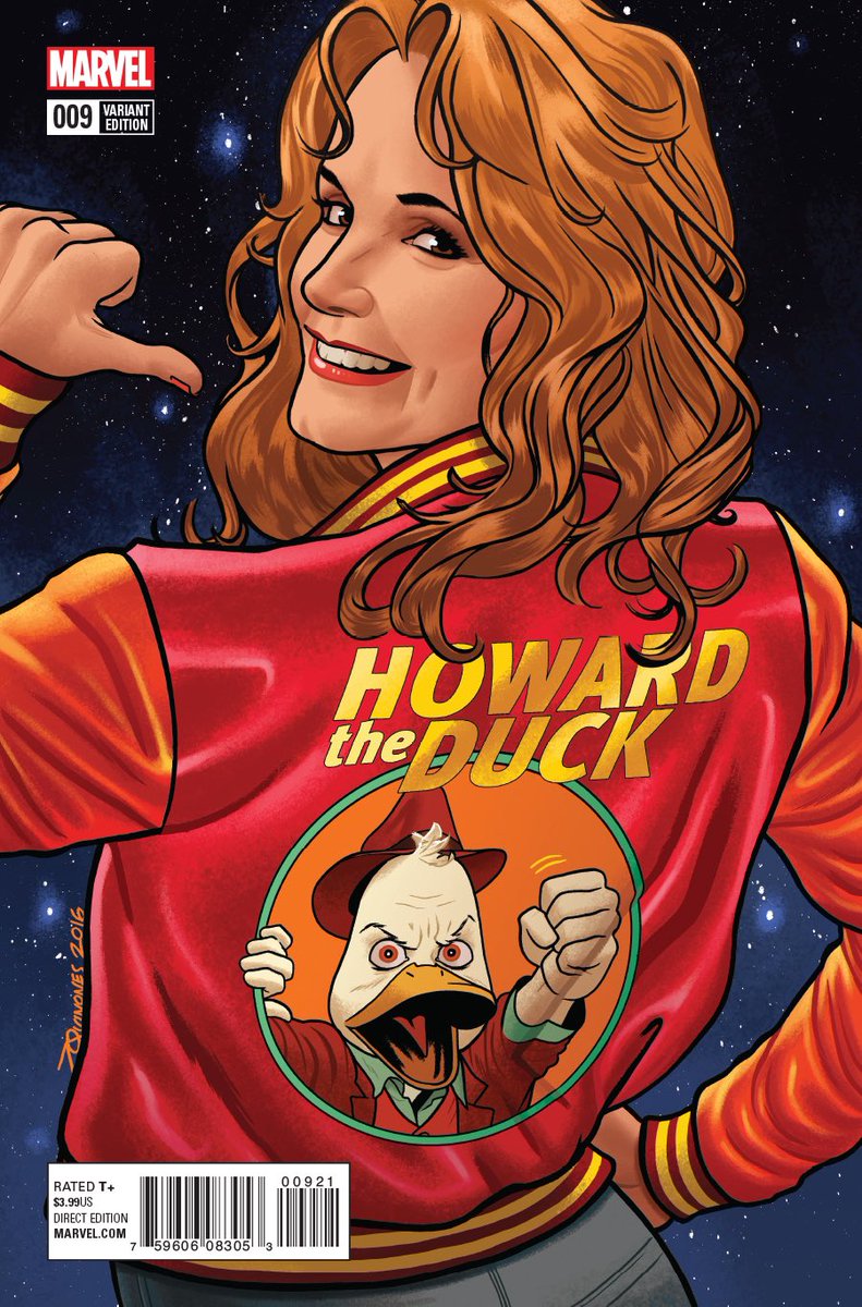 SPECIAL GUEST STAR WEEK is trapped in a world it never made! Today’s guest star comes to us from  @zdarsky and  @Joe_Quinones’ excellent Howard the Duck run!