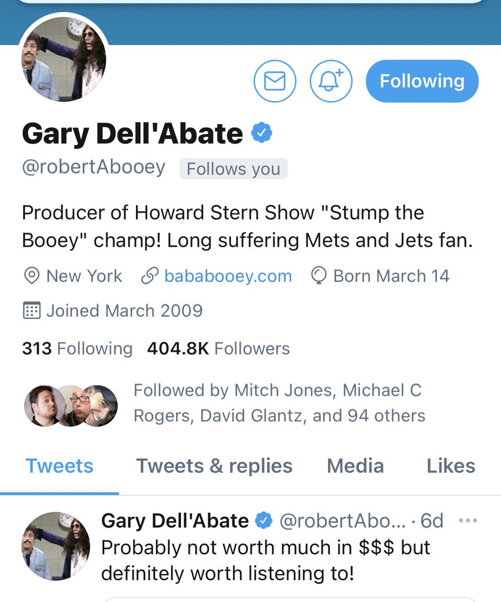howard stern ronnie the limo driver twitter