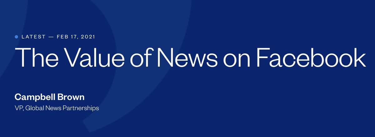 Never forget: Facebook turned off access to evidence-based journalism for an entire country in the middle of a global pandemic.