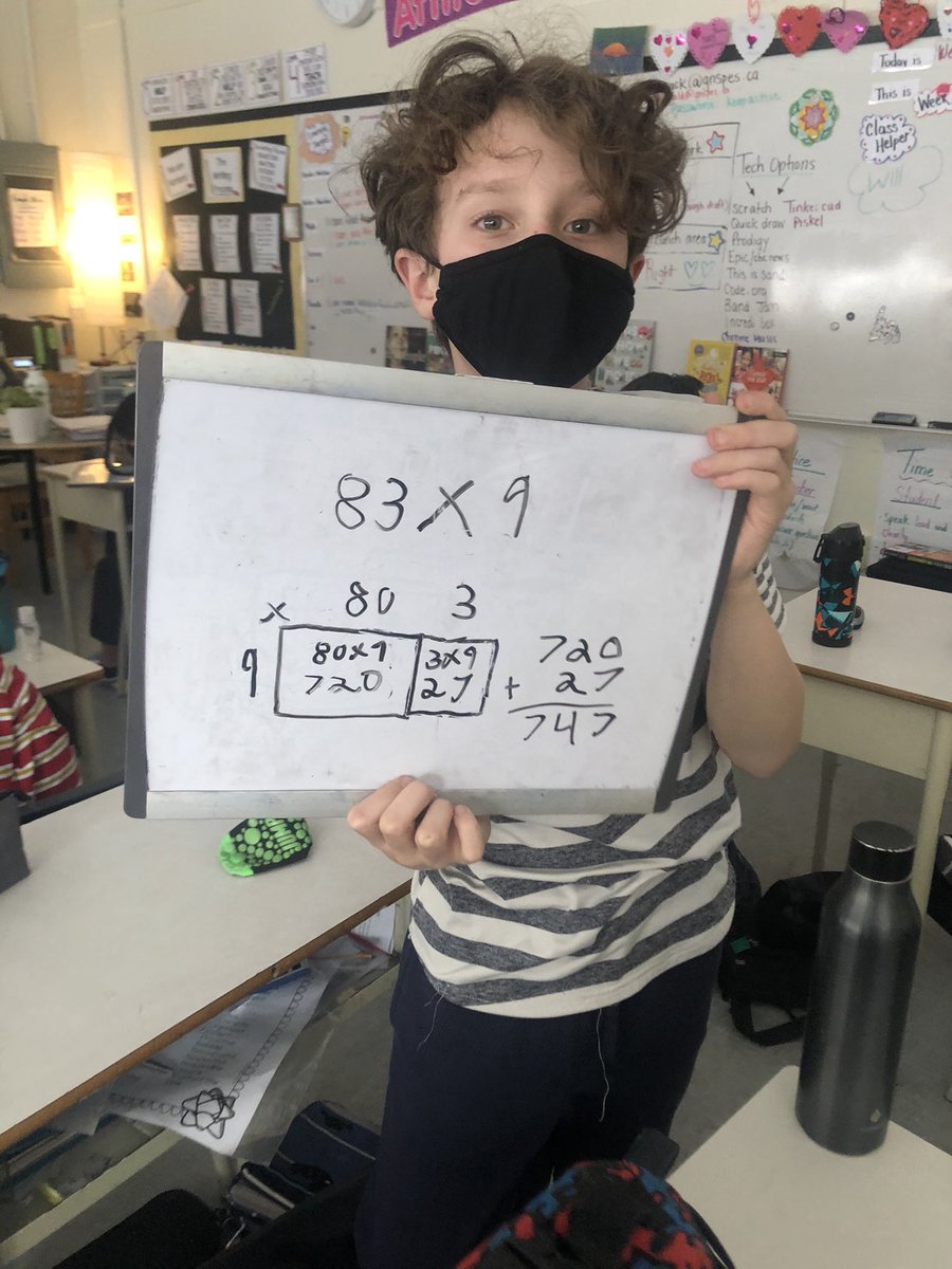5McCormack1's tweet photo. Showing what we know about 2 dig x 1 dig mult. before moving onto 2 dig x 2dig! Everyone loved the #AreaModel @RockyElementary #Math #Multiplic https://t.co/bNT9zDa7QY