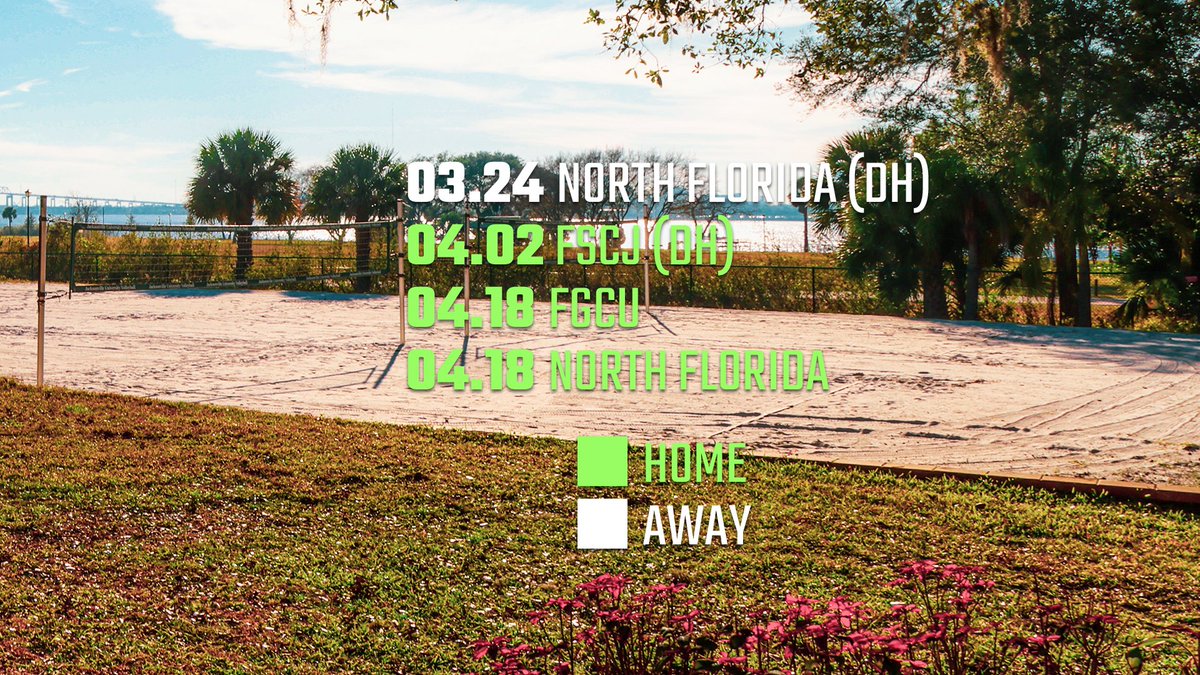 JAX_Volleyball's tweet photo. NEWS | Beach Volleyball Releases 2021 Schedule

✳️https://t.co/cu3GO6W5sr

#JUPhinsUp https://t.co/1BLckCv6vw