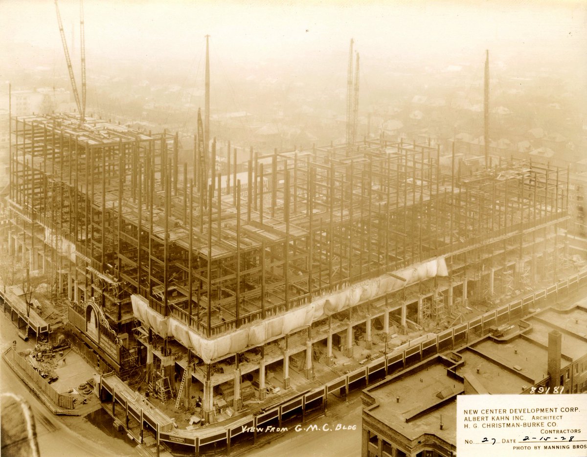 Here is how the Fisher Building looked 93 years ago this week! Incredibly, #Detroit's Largest Art Object opened just seven months after this photo was taken! #tbt