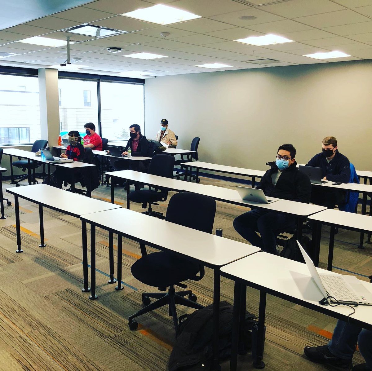 midlandcode's tweet photo. This is week 5 out of 12 for our #coders. This week’s focus is on state management in #React and why it’s important. Students are learning the basics of hooks and how they might be used to clean up an application’s code. #CodeAcademy #MidlandU #jrdeveloper https://t.co/orpsS1cKVi