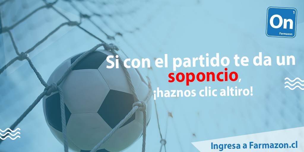 Si sientes malestares por el #partido, visítanos en Farmazon.cl
¡Vamos, vamos, vamos!
#Farmacia #FarmaciaDelivery  #PymesChile #Emprendedores #Cuarentena #QuédateEnCasa