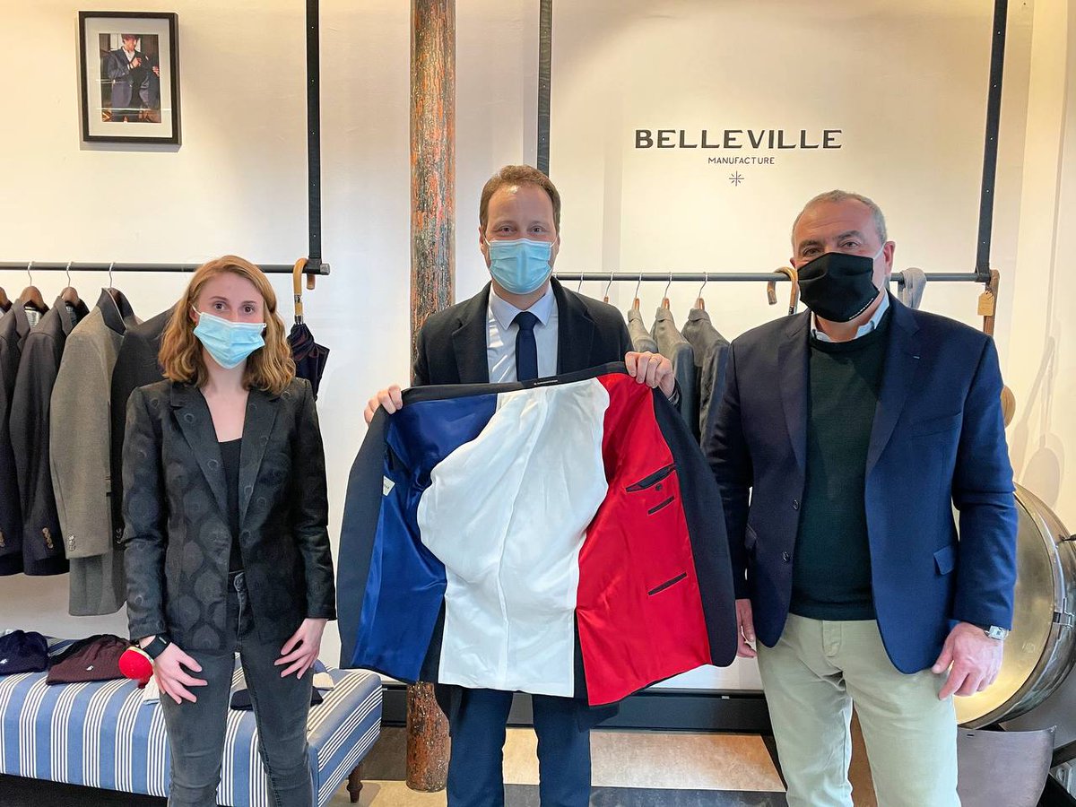 👔🇫🇷 Visite de Belleville Manufacture créée par <a href="/gilles_attaf/">Gilles Attaf</a> dans le 2e arrdt de #Paris, qui fabrique un costume sur-mesure exclusivement #madeinFrance.

Le vêtement <a href="/Certif_OFG/">Origine France Garantie</a> favorise l’emploi dans notre pays tout en valorisant nos savoir-faire. 

#Paris2 #Circo7501