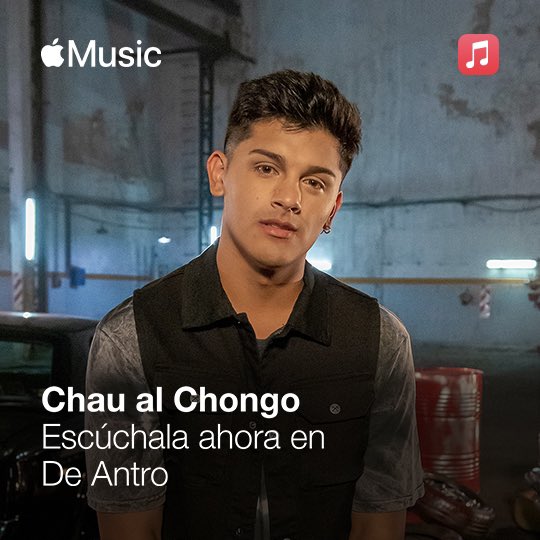 miigrantes's tweet photo. No te pierdas CHAU AL CHONGO👋🏻💋🙅🏻‍♂️ en la playlist #DeAntro 💙🎤 de @AppleMusicES @AppleMusic 🎵

#migrantes #yadisponible #applemusic #playlist #chaualchongo #estreno https://t.co/C2NcZlLJvx