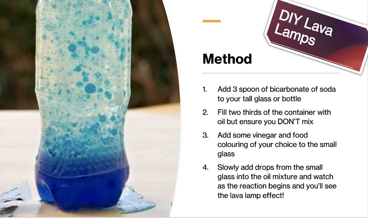 khs_stem's tweet photo. Our next STEM challenge is live!! We invite ANYONE to have a go at making their own LAVA LAMP 🤩 Remember to tag us if you you try it. 🧑‍🔬 https://t.co/BzFY87R5g8