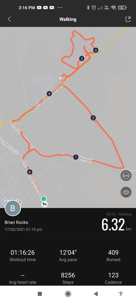 BrianRocks1964's tweet photo. Got out while carrying out a few deeds and tasks this afternoon so I gladly spun it out a tad! Met so many familiar faces and enjoyed a chat and engaged happily. #joysofwalking https://t.co/A8MeHDpUTX