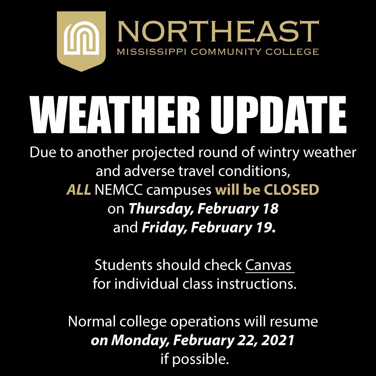 Northeast Miss. CC tweet media