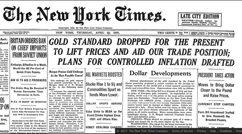 The US govt has infringed on monetary sovereignty in the past.In the 1930s, dollars were still backed by gold. The govt wanted to create more dollars to “stimulate the economy.”But they didn’t have enough gold— people were hoarding it as a store of value. 8/