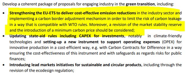julianschorpp's tweet photo. .@peteraltmaier and @BrunoLeMaire asking for a strengthened #EUETS and #CBAM 

in a common position paper on the EU's update of its industrial strategy

#MSR reform and minimum price "should be considered"

more?👉https://t.co/xNp9GGzUQC 

#EUGreenDeal #EUIndustrialStrategy https://t.co/wKHfnYVmJM