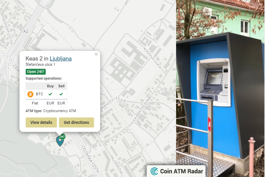 CoinATMRadar's tweet image. Check this out! New installed #CryptocurrencyATM #bitcoin ATM at Keas 2 in #Ljubljana 🇸🇮. Operated by #SkyEye. Supported coins: #BTC
coinatmradar.com/bitcoin_atm/22…