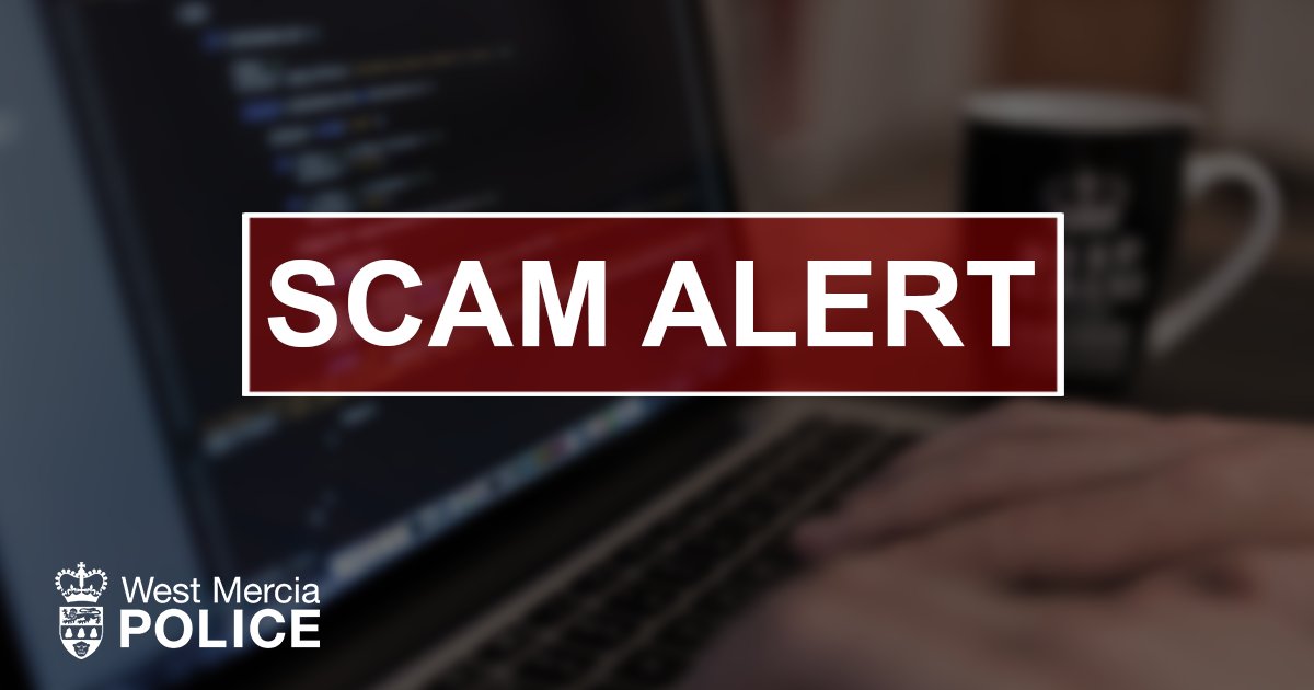 WMerciaPolice's tweet photo. SCAM ALERT | We're aware fraudsters pretending to be police are targeting people in #Shropshire. If you receive a call from someone claiming to be police asking you to hand over or transfer money hang up immediately.

https://t.co/GNPcCyicZI https://t.co/V4nbvhHiod