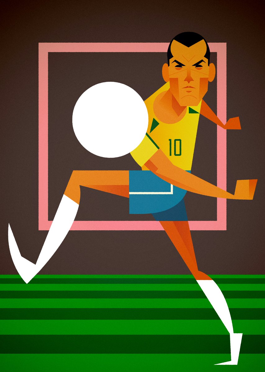 Brining a bit of flair to proceedings.Jay-Jay Okocha by  @marcusmarritt Ariel Ortega by  @bentallon Roberto Carlos by  @ilovedust Rivaldo by  @stan_chow