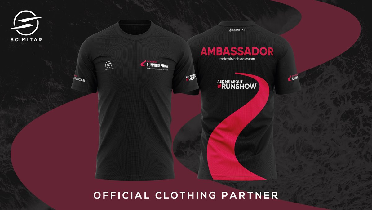 ScimitarCustom's tweet photo. How do you like our bespoke @nationalrunshow tops? 

🏃 We can't wait to see you there in June! 

📍 5-6 June, 2021 - Farnborough International

#UKRunChat #run https://t.co/KwOGnr0NFJ