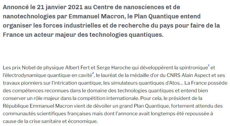 ScienceCQFD's tweet photo. 21/01 > La recherche française au cœur du #PlanQuantique https://t.co/J9bUauiXBa via @CNRS #LaMethSci https://t.co/7Pk4b2GzM8