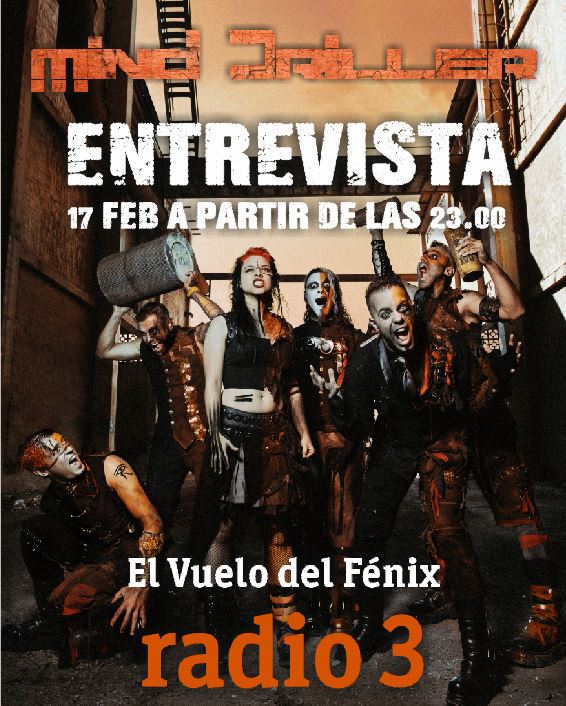 VampireProds's tweet photo. Esta noche también podrás disfrutar durante el programa de @vuelofenix_r3 de @radio3_rne a partir de las 23.00 horas de una entrevista a Javi y Estfanía de @MindDrillerBand
#metalindustrial #industrialmetal #interview #inbolution #involution
@ArtGatesRecords https://t.co/QfLdwqB2Hb