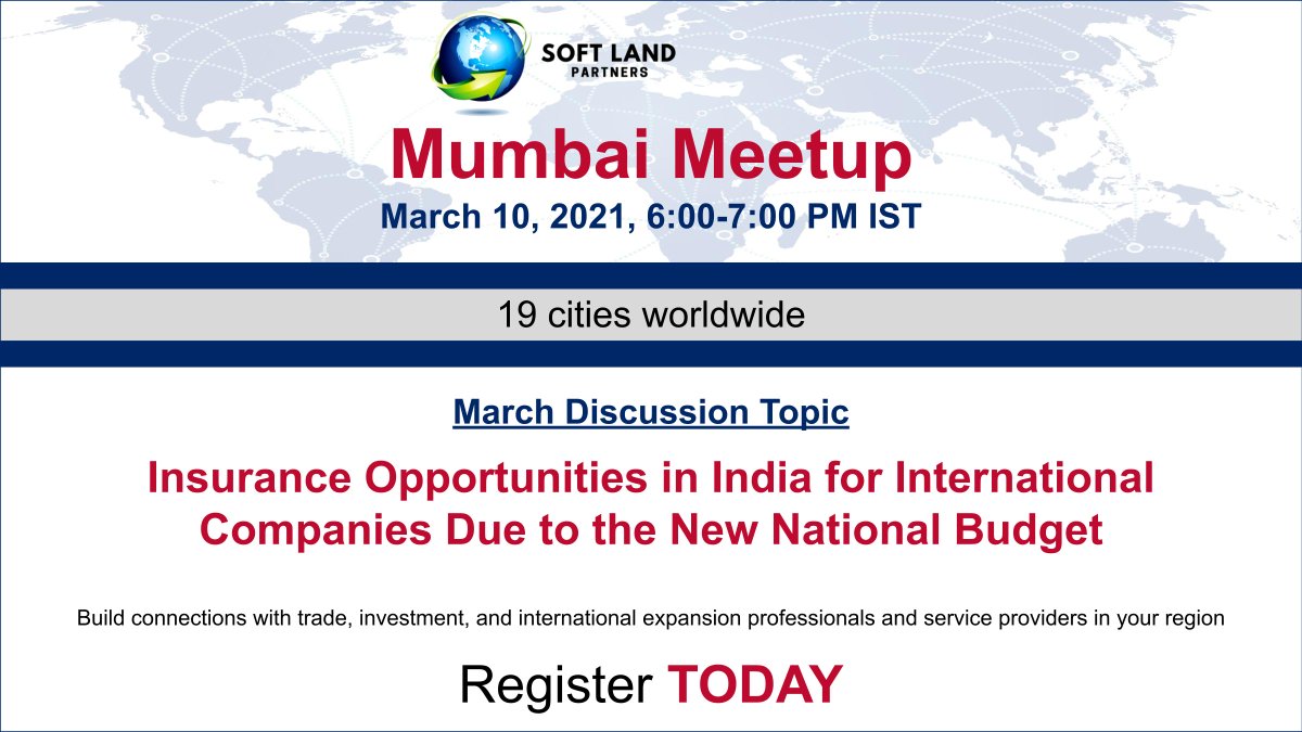 Registration is open for the next #Mumbai Meetup eventbrite.com/e/140957089449. #India #Insurance #internationaltrade #globaltrade