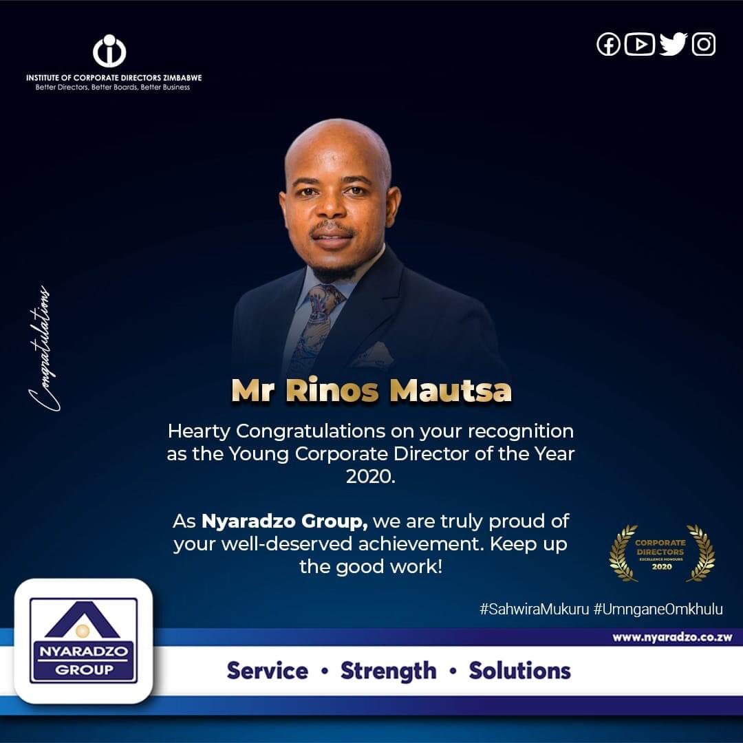 Thank you <a href="/Nyaradzo_Group/">Nyaradzo Group</a> for the congratulations advert . <a href="/PiccoConstruct1/">Picco Construction</a> <a href="/GroupTech24/">Tech24 Group</a> <a href="/CICMGLOBAL/">CICM</a> <a href="/CCAZ2/">CUSTOMER EXPERIENCE ASSOCIATION OF ZIMBABWE</a>