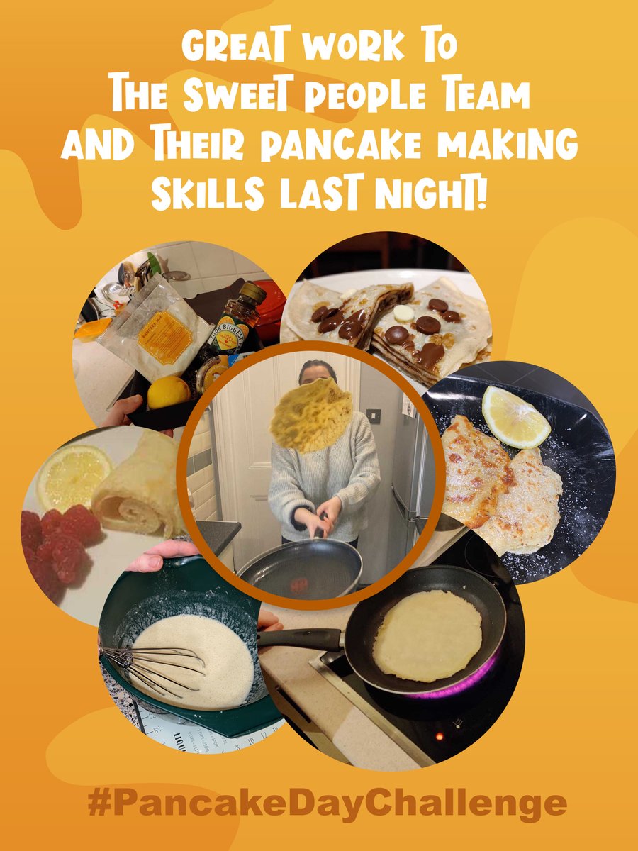 Well done to The Sweet People team - making some delicious looking pancakes last night! #PancakeDayChallenge 🥞

More themed Gift Boxes at: thesweetpeople.com/products/?cate…

#pancakeday #giftboxes