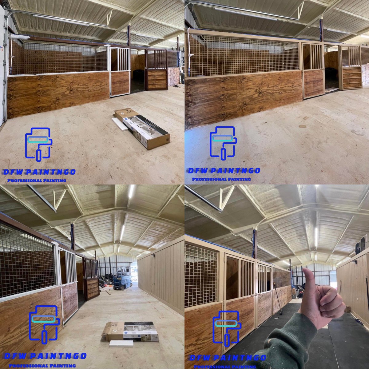 DFWPAINTNGO's tweet photo. Additional Horse Stalls Painted & Added To Our Professional Portfolio! #DFWPAINTNGO #HorseStalls #BookForSpring #SupportSmallBusiness 📲⭐️⭐️⭐️⭐️⭐️ https://t.co/BUc8qeMFfy