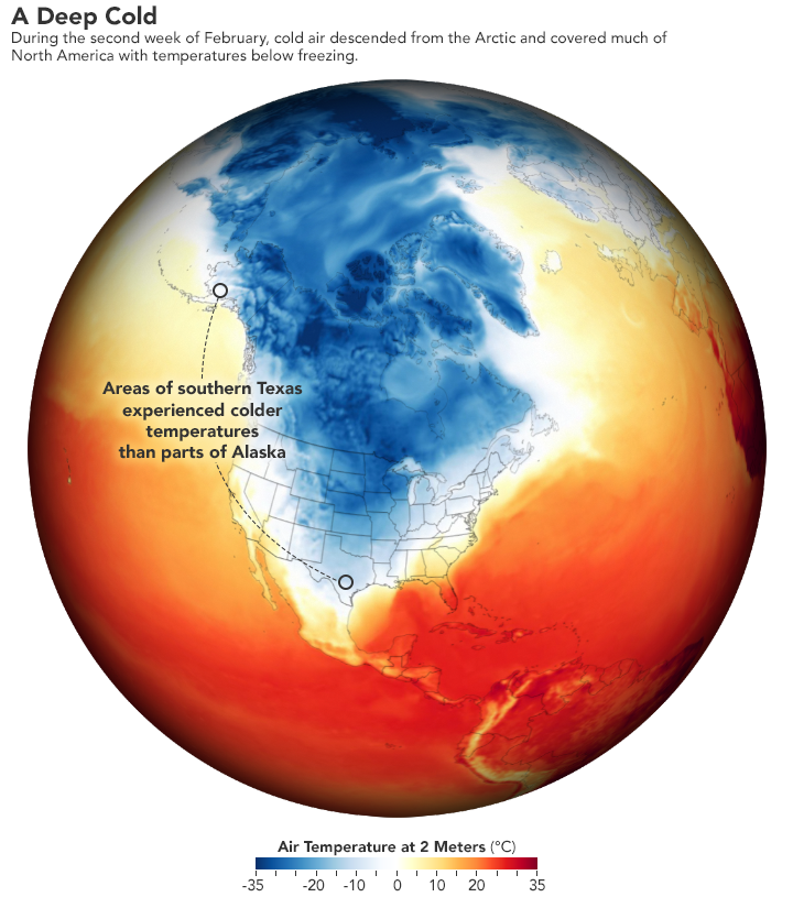 randal_olson's tweet photo. Oh wow! Southern #Texas got as cold as #Alaska this week. #TexasBlackout #dataviz

Source: https://t.co/i0lyD4K3C9 (by @jscarto) https://t.co/xzZWdkkS4J