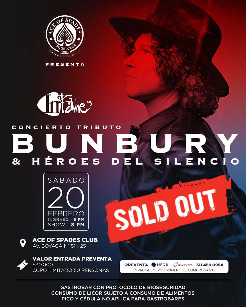 rockinfame's tweet photo. @ColoniaRec Gracias por el apoyo!!! #soldout https://t.co/HVLxOjgkPW