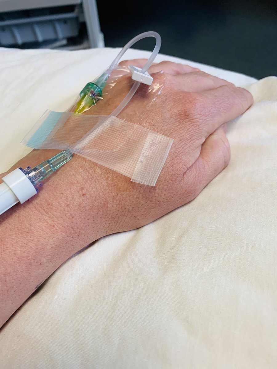 Just hanging out in the infusion suite today - first dose of Remicade!

I know I probably won’t see a cure in my lifetime, but I’m hopeful for remission and getting my life back!

Also: scared as hell.

#ccfa
<a href="/CrohnsColitisFn/">Crohn's & Colitis Foundation</a>