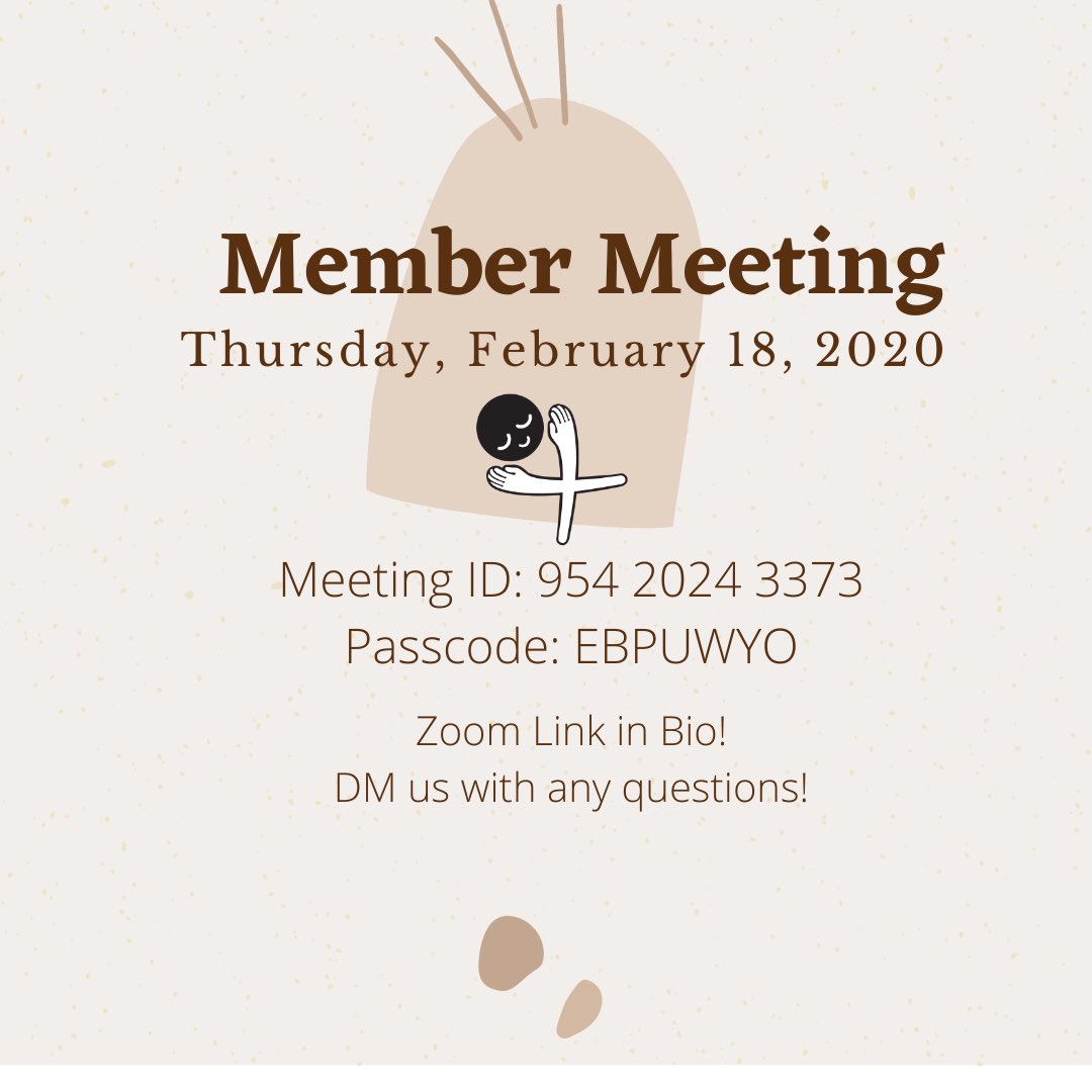 ebp_uw's tweet image. Our next member meeting is tomorrow, February 18, at 6pm on Zoom! We hope to see you all there!