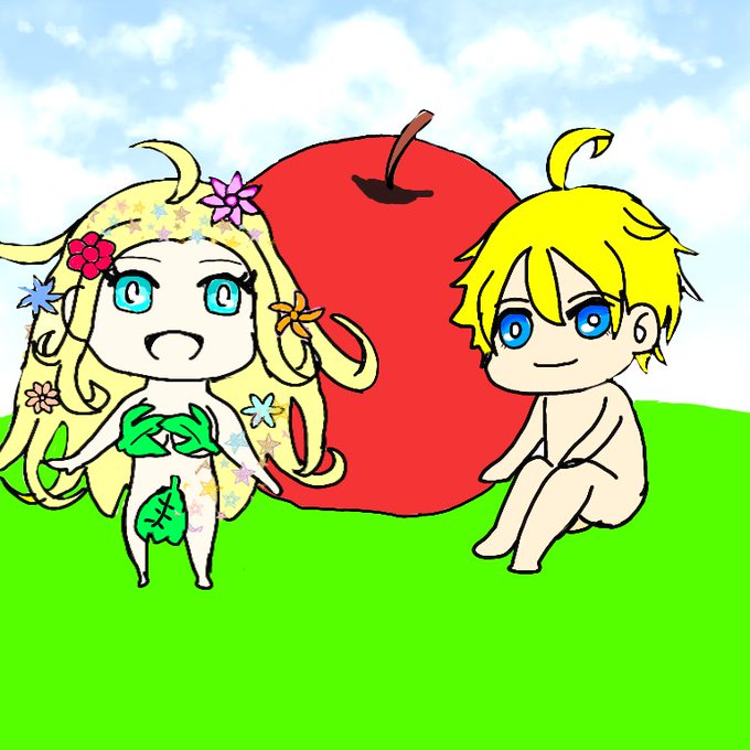 アダムとイブのtwitterイラスト検索結果