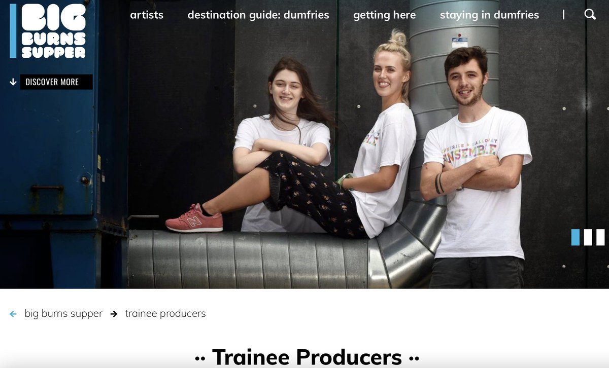 swaudiouk's tweet photo. Our friends at Big Burns Supper have a great paid opportunity for any young budding Producers or indeed anyone who has an interest in the events and cultural sector. Worth a look.
https://t.co/Y0wg4pVKjZ https://t.co/NjXSrB7J4a