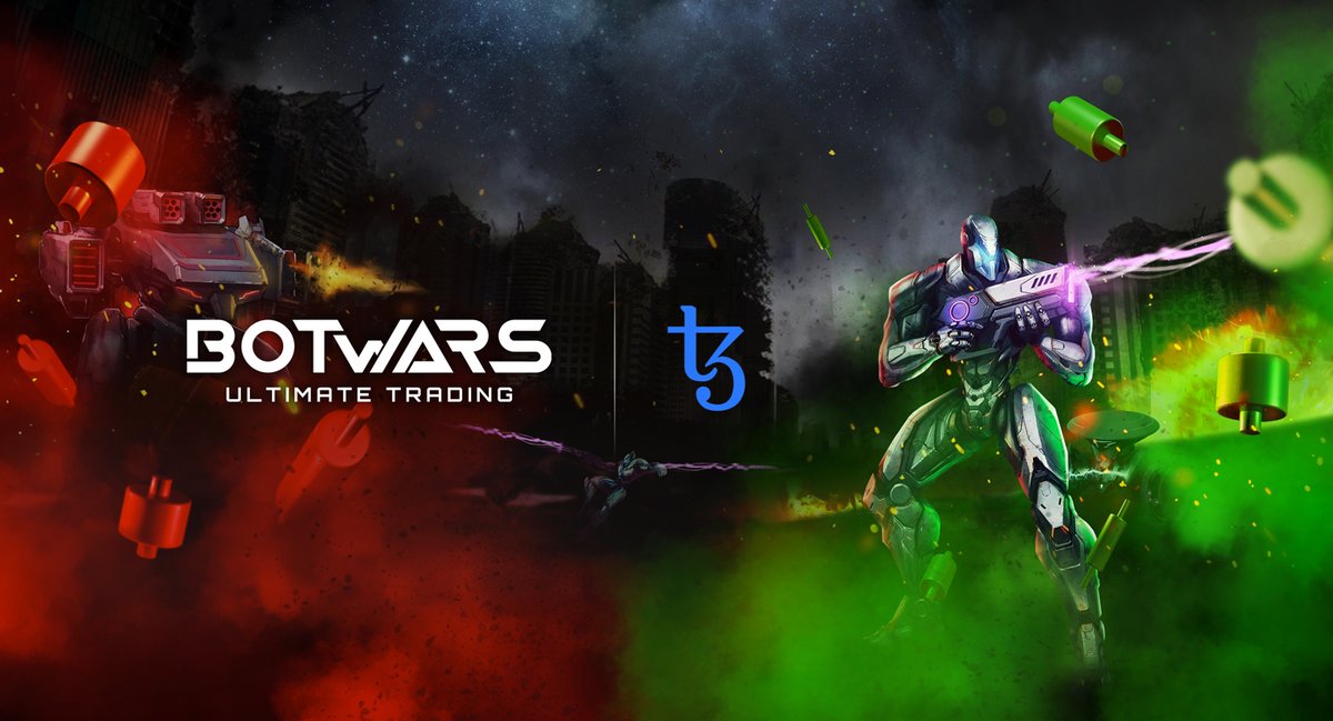 Yes. This is happening 🚀... Botwars #trading #game is building on #Tezos to bring players real-money battles through in-game currency and ownership of characters and items via #NFTs 

#blockchain #BlockchainGaming #TezosCommunity #cryptocurrencies #CryptoNews #crypto #GamingNews