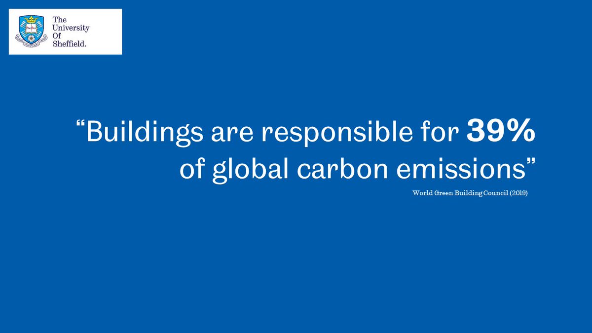 As buildings are responsible for ~40% of global carbon emissions, with the construction sector contributing also 62% of the UK's waste, it is clear that future housing provision *must* be more sustainable if we are to limit global warming to 1.5°C.