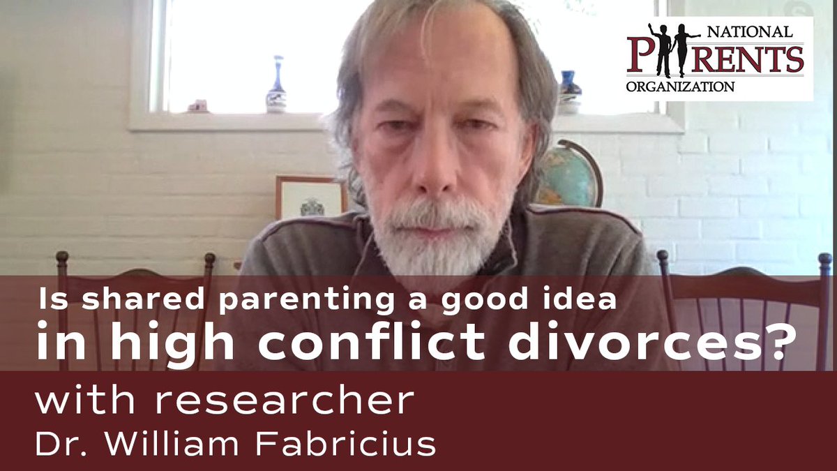 Dr. William Fabricius discusses his research on shared parenting in cases where the parents are in high conflict.  He also talks about how educating lawyers, legislators and judges in Arizona helped reform their family law statutes. buff.ly/3bd1wJU #divorce #parenting