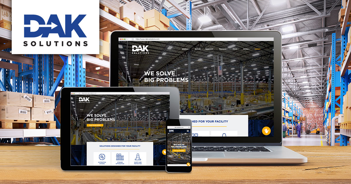 Our new website is live! Check out the new dak-solutions.com for expanded resources, case studies, and to learn about our solutions! #materialhandling #newwebsite