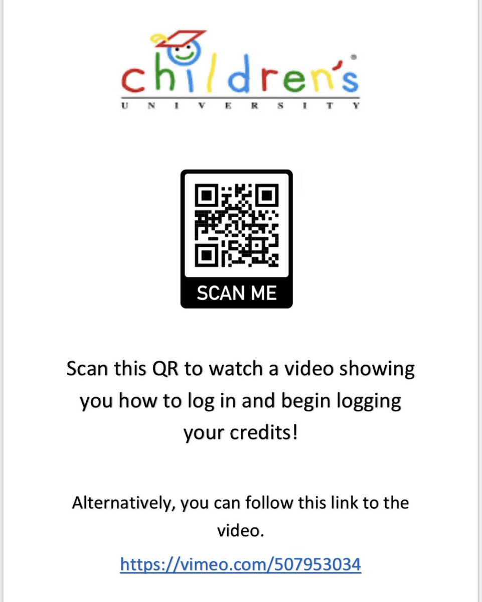CU_Boness's tweet photo. Here are some suggested activities and challenges to get you started 🙂 scan the QR code to access a video to help you learn how to log credits. All of this information can also be found in your class Team! https://t.co/mTWNW3KgEb